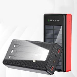 Cargadores Portátiles Universales con Logotipo Personalizado, 30000mAh, Cables Integrados, Cargador Solar para Exteriores - Product Image 2