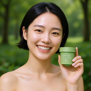 Mascarilla Facial Profunda de Burbujas de Albahaca Sagrada 90g, Fórmula K Beauty, Para Todo Tipo de Piel, Cuidado Diario de la Piel - Product Image 3