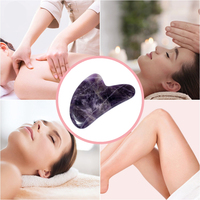 Outils de massage facial Gua Sha en pierre de jade naturelle pour sculpter la mâchoire et réduire les poches, outil de massage par grattage, soin de la peau, cadeau