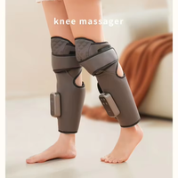 Masseur de jambes sans fil avec chaleur et compression d'air, rechargeable, enveloppant pour mollets et genoux, 3 modes, 3 niveaux de chaleur pour la récupération musculaire