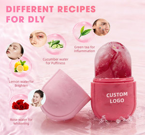 רולר קרח לפנים לעור הפנים, כלי טיפוח לעיניים, קוביית קרח לפנים לעיניים ולצוואר, ממצק ומחזק את העור באופן טבעי, רולר קרח מסיליקון, לוגו בהתאמה אישית - Product Image 6