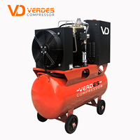 Vente chaude compresseur d'air à vis 3kw 4kw 5,5 kw 3hp 5,5 hp compresseur électrique original meilleur mini compresseur rotatif air 200l 100l