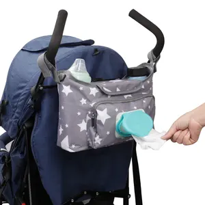 Multifunktionaler Kinderwagen-Wickeltasche Baby-Wickeltaschen-Organisator Caddy Nappy Mummy Baby-Wickeltasche Kinderwagen-Organisator