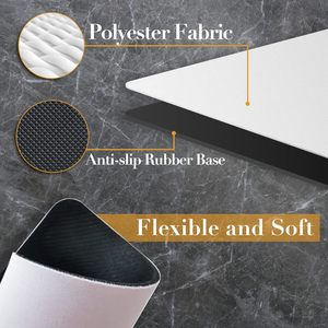 Alfombrilla de Ratón Blanca Personalizable por Sublimación, Venta al Por Mayor de Fábrica, Tamaño Extra Grande XXL para Oficina y Hogar - Product Image 2