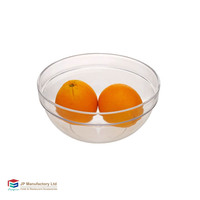 Mangkuk Salad Plastik Bulat Transparan Dapat Digunakan Kembali, Peralatan Makan Dapur, Mangkuk Pencampur, Mangkuk Salad Buah dan Sayur Akrilik PC