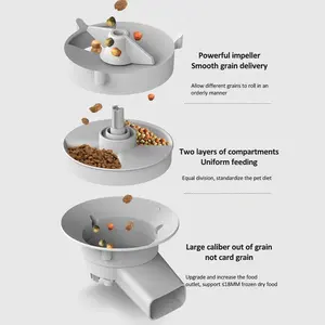 TIZE Tuya APP 원격 제어 마이크로 칩 개 와이파이 자동 고양이 먹이 디스펜서 피더와 카메라 스마트 애완 동물 피더 - Product Image 2
