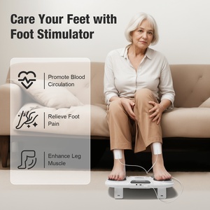 Şarj Edilebilir Shiatsu EMS Elektrikli Ayak ve Bacak Masaj Aleti, Kan Dolaşımını Artıran Titreşimli Pedli Mat - Product Image 2