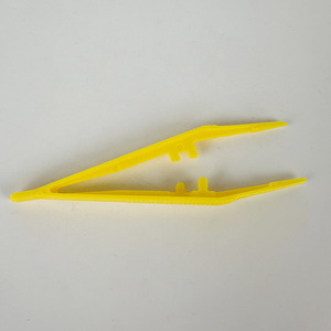 Pinzas dentales desechables puntiagudas de 13 cm, de plástico estéril, para cambio de apósitos, uso médico, azul, amarillo, verde, transparente - Product Image 2