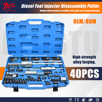 Kit d'extraction de 40 pièces pour camions et automobiles, outil marteau à inertie, extracteur d'injecteurs diesel pour moteurs diesel, outils de réparation de pneus