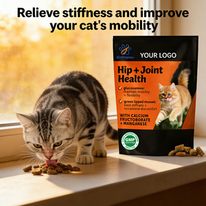 Friandises à mâcher pour la santé des hanches et des articulations des chats, glucosamine avancée pour chats, chondroïtine et huile de saumon oméga-3, favorise la mobilité, soulage les douleurs articulaires - Product Image 5