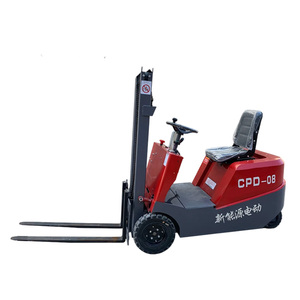 Ventas de fábrica 800KG Mini carretilla elevadora eléctrica de tres ruedas Grúa apiladora de elevación hidráulica para el taller de almacén Precio barato - Product Image 1