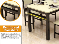 Ensemble table et chaises de salle à manger commerciales en bois, design moderne, pour cuisine, restauration rapide, restaurants, location