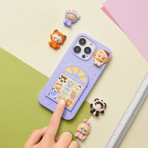 100% Original POPMART lindo Animal iPhone caso PVC vinilo <span class=keywords><strong>Frozen</strong></span> fiesta serie Slider cueva pijamas caja ciega caso misterioso - Product Image 6
