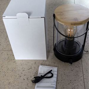Portable <b>LED</b> <b>Camping</b> <b>Lantern</b>, Vintage Hurricane Style Tent Light, Emergency Lamp, Custom Logo Promotional Outdoor Gift - Product Image 4