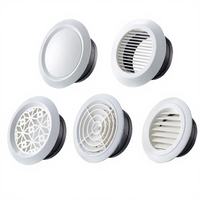 Grille de ventilation moderne en plastique ABS blanc pour entrepôt et atelier, installation facile, garantie 1 an, design arrondi