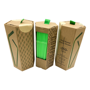 Contenant en papier Kraft lavable, 500 ml, conteneur en papier Kraft personnalisé, hexagone de qualité alimentaire, <span class=keywords><strong>Tube</strong></span> en papier vide pour la paille - Product Image 2