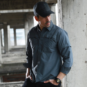 Camicia a maniche corte a <span class=keywords><strong>manica</strong></span> lunga sportiva all'aperto verde <span class=keywords><strong>vestiti</strong></span> ad asciugatura rapida - Product Image 4