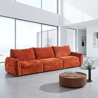 Housse de canapé modulaire en L de haute qualité, moderne, pour appartement, hôtel, villa, avec rembourrage en éponge, pour salon, États-Unis
