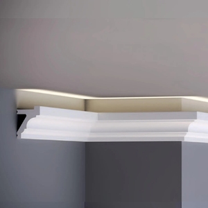 Cornice per Soffitto in Stile Pinterest, Profilo Decorativo in Poliuretano con LED Integrati - Product Image 6