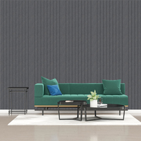Panneaux acoustiques muraux en feutre RPET en gros, auto-adhésifs, en fibres de polyester recyclées, isolation phonique, carreaux muraux, décoration de bureau