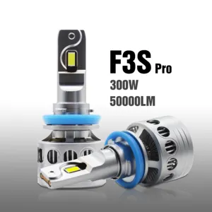 High Quality F3S pro Auto Led Lighting System 300W 50000Lm Headlight Led H4 H7 H11 H13 9004 9005 9012 Car Led Headlight