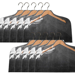 Nettoyage à sec pour vêtements et chaussures Cintre en coton imprimé Couvre-cintre en tissu de toile écologique Couvre-cintre pour vêtements Couvre-cintre - Product Image 6
