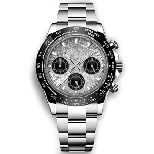 Montre-bracelet à quartz de luxe en acier inoxydable VK63 40 mm Day Tona avec cadran stérile, aiguilles lumineuses, chronographe, personnalisable avec votre propre logo pour homme - Product Image 5