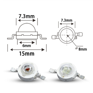 Perlas LED Epistar de Alta Potencia a Precio Económico, 620-630nm 460-465nm 0.75W 1W 3W 5W RGB Rojo Verde Azul Rosa Morado - Product Image 4