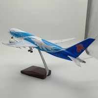 Modèles d'avions Boeing 787 AIR à l'échelle 1:130 (43 cm) avec roues et lumières LED, design personnalisé de luxe, en vente