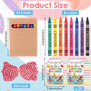 NOVISON Juego de Cajas de Colores, Paquete de 6, 6 Colores, Crayones de Cera para Dibujar para Niños - Product Image 2