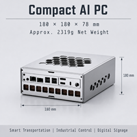 AMD Ryzen AI Max+ 495 AI Mini Bilgisayar 192GB LPDDR5X Radeon 8065S 10GbE 2.5G LAN 4 M.2 NVMe USB4 WiFi 7 8K AI İş İstasyonu