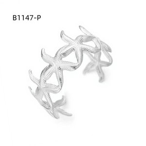 เอมี่ เอมี่ แฟชั่นกำไลข้อมือ B1147 ลายดาว 925 ชุบเงิน เครื่องประดับสตรี ของขวัญ สวมใส่ทุกวัน สไตล์โบฮีเมีย - Product Image 2