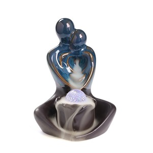 Decoración para el hogar, regalos del Día <span class=keywords><strong>de</strong></span> San Valentín, soporte para <span class=keywords><strong>quemador</strong></span> <span class=keywords><strong>de</strong></span> <span class=keywords><strong>incienso</strong></span> <span class=keywords><strong>de</strong></span> cerámica, <span class=keywords><strong>quemador</strong></span> <span class=keywords><strong>de</strong></span> <span class=keywords><strong>incienso</strong></span> <span class=keywords><strong>de</strong></span> <span class=keywords><strong>reflujo</strong></span>, cascada con luces LED - Product Image 6