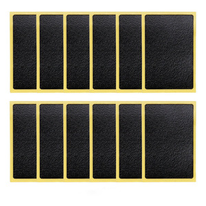 Patch de réparation de pneus carré en mousse pour vélo de montagne, sans colle, patch froid avec support adhésif, ensemble de 6 pièces - Product Image 1