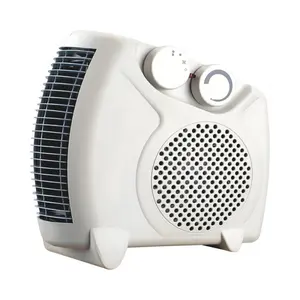 2024 Factory Wholesale 2000W Electric Portable Fan Heater Adjustable Thermostat Quartz Heating Element Bathroom Desktop