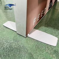 Étagères de support en aluminium en tissu rétro-éclairé Affichages de boîte à lumière SEG Stand de salon pour la publicité