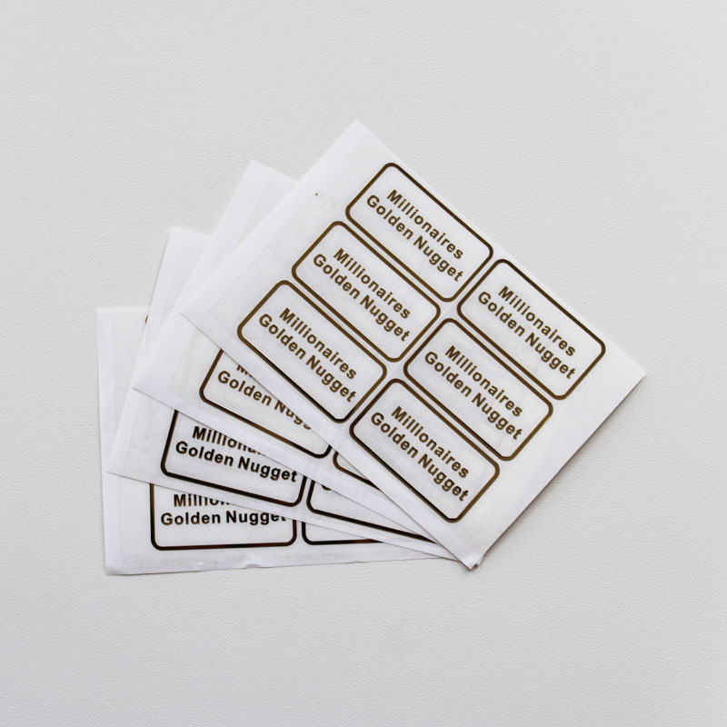 Custom UV Transfer 3D Metal Sticker Embossed Gold with Nickel Finish Adhesive Label for Logo Printing