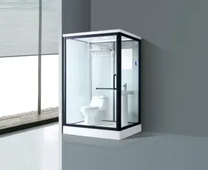 Kmry phòng tắm prefab phòng tắm tất cả trong một phòng tắm prefab vòi sen cabin với WC nhà vệ sinh