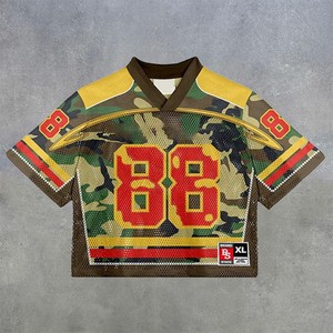 Kaus pria ukuran Eropa musim panas 2025 kaus Jersey bunga lintas batas cetak Digital Hawai Fashion baru lengan pendek ukuran besar - Product Image 2