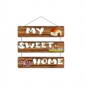 Vintage Style Wooden Wall Hanging <b>Decoration</b> Handmade Rustic Sign Door Ornament Decorative Plaque for Home Holiday <b>Valentine</b> - Product Image 1