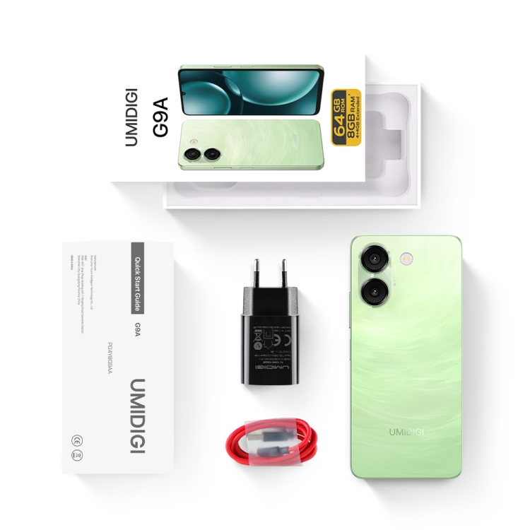 UMIDIGI G9A 3G&4G Smartphone - 6.75-Inch, 4GB RAM, 64GB Storage