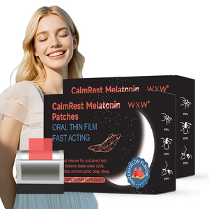 Su misura WXW melatonina pellicola sottile orale caramella sonno melatonina forma caramella sonno Boost integratori a base di erbe - Product Image 1