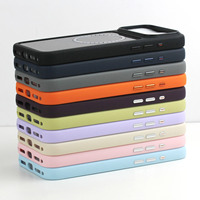 Étui magnétique 2-en-1 pour téléphone avec cadre d'objectif imprimable pour iPhone 18, insert en acrylique transparent, coque de téléphone personnalisée OEM, vente en gros