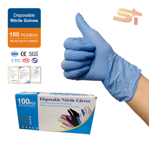 Équipement de chimiothérapie SIKE, <span class=keywords><strong>gants</strong></span> de chimiothérapie en nitrile bleu stériles jetables pour usage médical et chirurgical - Product Image 1