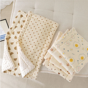 Coussin et tapis de siège de poussette pour bébé en coton biologique doux et chaud, écologique, en mousseline de coton, dessin animé, toutes saisons, accessoires de voiture pour enfants - Product Image 3