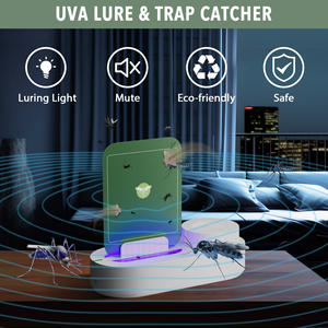 กับดักแมลงวันไฟฟ้าพร้อมก<span class=keywords><strong>ล่อ</strong></span>งใส่เหยื่อในร่มไฟ LED UV และแผงกาวสำหรับยุงมอดและควบคุมสัตว์รบกวน - Product Image 5