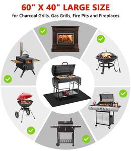 Tappetino antincendio personalizzato tappetino ignifugo sotto la griglia protezione per barbecue con scudo termico Tappetino - Product Image 6