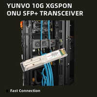 Transceiver ONU Stick XGSPON Yunvo 10G 1270/1577nm SFP AP/PC dengan Firmware 8311 untuk FTTH, Garansi 1 Tahun