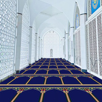 Tapis de mosquée en rouleau 80 % laine de qualité supérieure, à poils longs et doux, pour couverture mur à mur des mosquées et centres islamiques