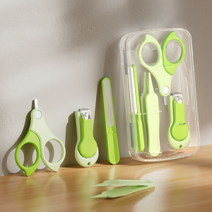 Chất Lượng Tốt Nhất Bé Cắt Móng Tay Tập Tin Chăm Sóc Thiết Lập Làm Móng Tay <span class=keywords><strong>Kit</strong></span> Con Nail Clipper Nail Trimmer <span class=keywords><strong>Kit</strong></span> Cho Bé An Toàn Xách Tay OEM - Product Image 1